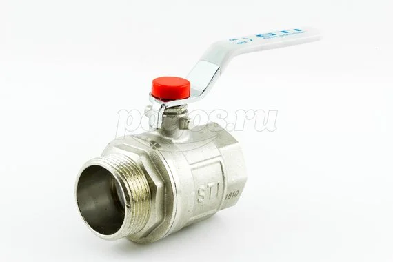 Кран шаровой F- M 1"1/4" рычаг STI