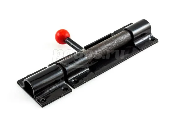 Засов дверной 190мм накладной круглый