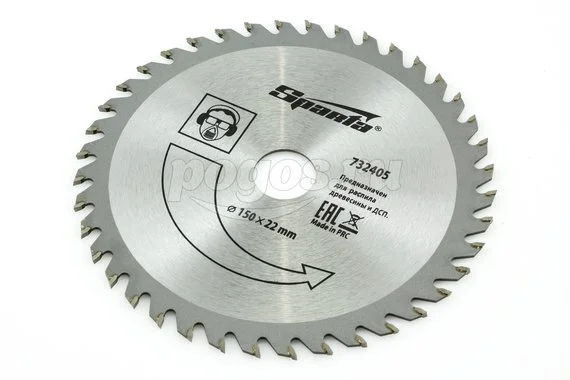Диск пильный SPARTA по дереву 150х22мм 40 зубьев для УШМ
