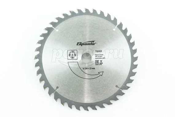 Диск пильный SPARTA по дереву 230х22мм 40 зубьев для УШМ