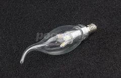 Лампа светодиодная E14 3W 2700К свеча на ветру прозрачная GAUSS