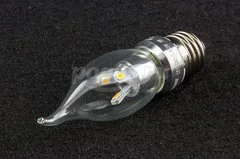 Лампа светодиодная 3Вт E27, 2700К, Candle Tailed Crystal clear GAUSS