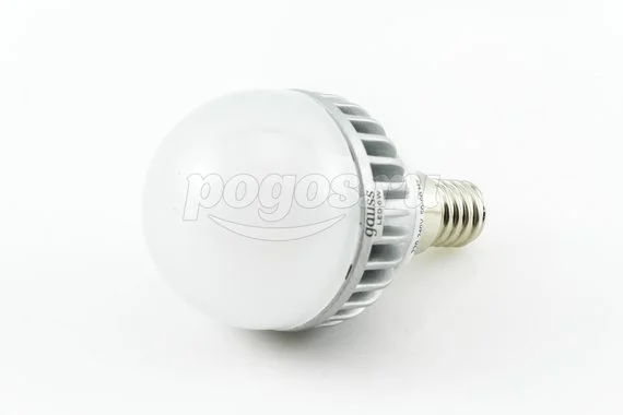 Лампа светодиодная E14, 6Вт, 2700К, Globe GAUSS