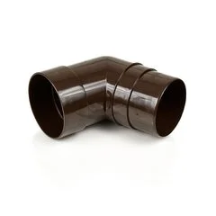 Колено пластиковое 80мм 45° шоколад DOCKE