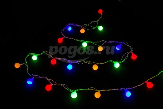 Гирлянда "Нить" светодиодная 10м белый свет IP20 темный провод  UNIEL