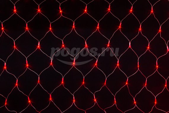 Гирлянда "Сеть" светодиодная 2,5*2,0м красный свет IP20 с контроллером  UNIEL