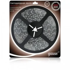 Лента светодиодная 4,8W 12V 3528/60 красный GAUSS