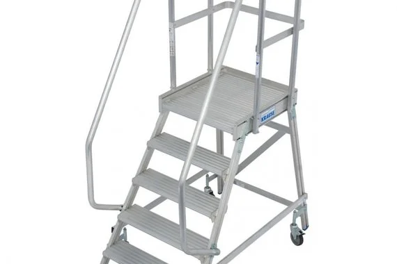 Лестница с платформой 5 ступеней  STABILO KRAUSE