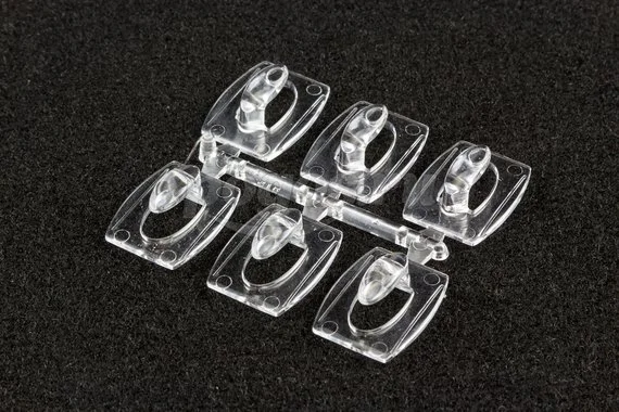 Крючок для ключей, прозрачный, 6шт COMMAND