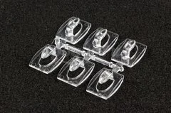 Крючок для ключей, прозрачный, 6шт COMMAND