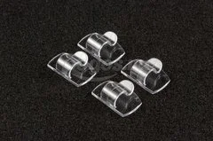 Клипса для проводов,прозрачный.4шт COMMAND