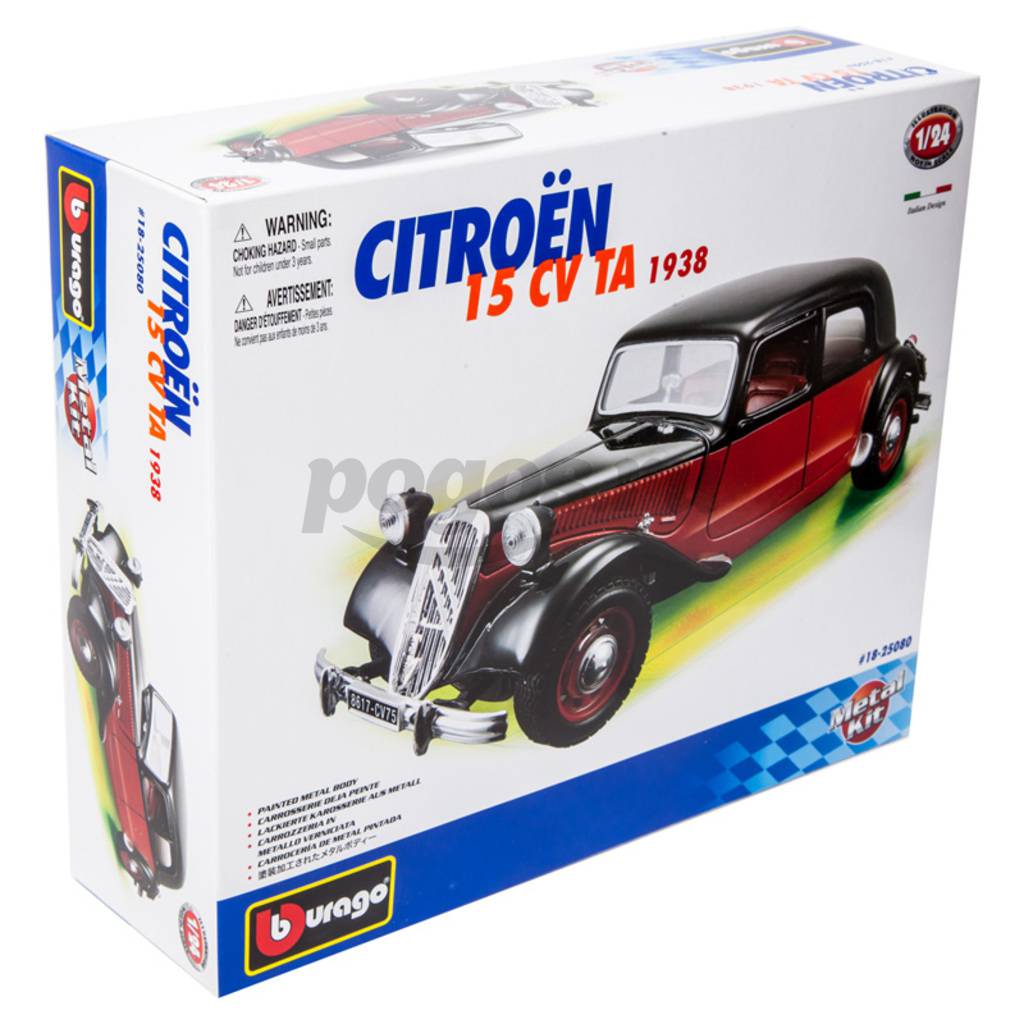 Машина Citroen 15 CV TA 1:24 металл сборка BBURAGO - Купить в Красноярске  по низкой цене