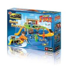 Игровой набор автосервис с 1-ой металлической машиной 1:43 BBURAGO