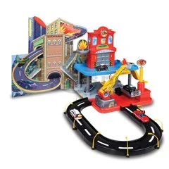 Игровой набор пожарная станция с 2-мя металлическими машинами 1:43 BBURAGO