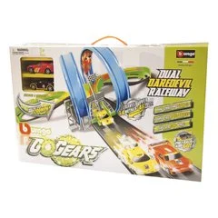 Игровой набор трасса с 2-мя треками и 2-мя инерционными машинами 1:55 BBURAGO