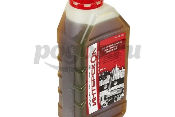 Масло ИНТЕРСКОЛ для 4-х тактных двигателей 1л минеральное