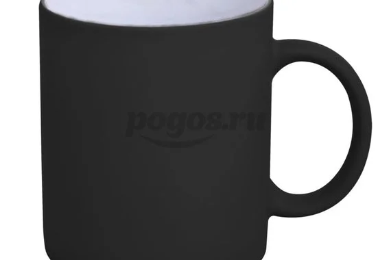 Кружка для нанесения изображения "Хамелеон"  /черная матовая