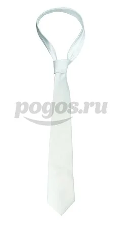 Галстук для нанесения изображения белый