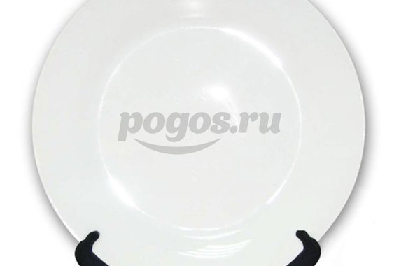 Тарелка для нанесения изображения керамическая белый d-260 мм