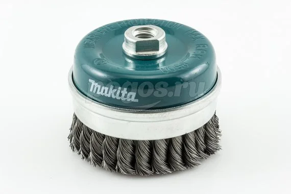 Щетка чашечная MAKITA для УШМ 100мм/М14 плетеные пучки стальной проволоки 0.5мм