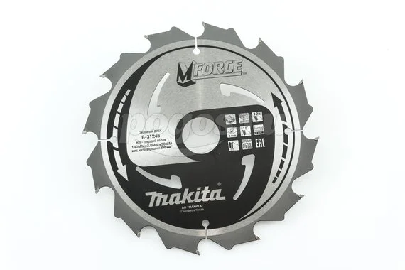 Пильный диск MAKITA M-Force по дереву 190х30х2мм 12 зубьев