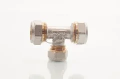 Тройник переходной д/мет. пл. труб, ц/ц/ц 20х16х20 STI