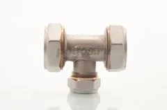 Тройник переходной д/мет. пл. труб, ц/ц/ц 32х20х32  STI