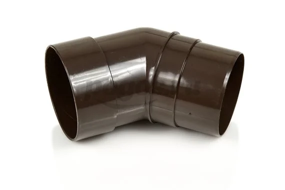 Колено пластиковое d-85мм 45° шоколад Premium  DOCKE