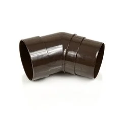 Колено пластиковое d-85мм 45° шоколад Premium  DOCKE