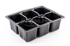 Кассета для рассады 180х135х60мм, 6 ячеек, полистирол  Россия