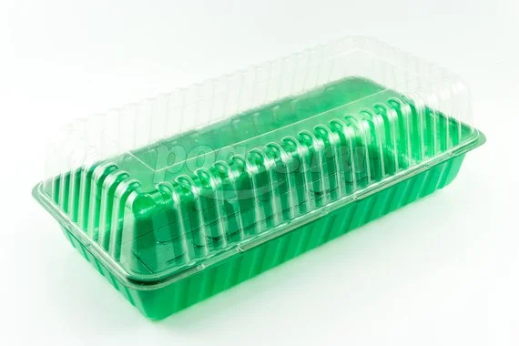 Мини-парник для рассады 210х430х70мм, с крышкой 64321 Россия