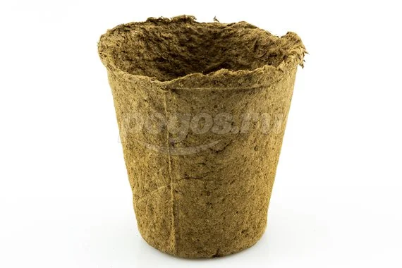 Горшок для рассады 80х80мм торфяной, круглый  Россия