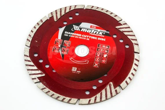 Диск отрезной MATRIX Professional 180х22.2мм алмазный сегмент