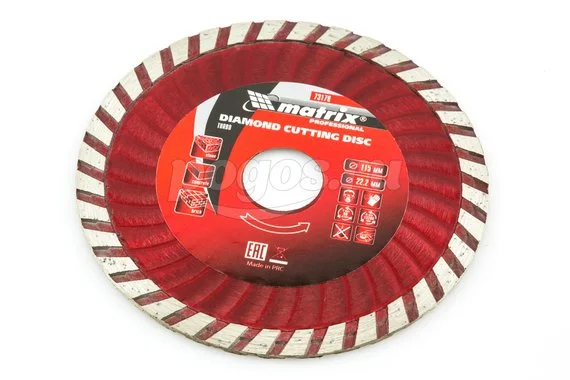 Диск отрезной MATRIX Professional 115х22.2мм алмазный Turbo