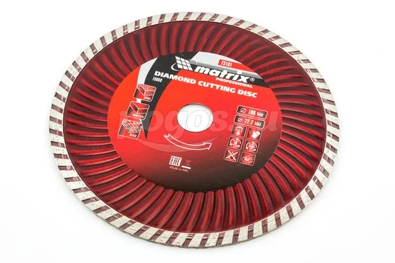 Диск отрезной MATRIX Professional 180х22.2мм алмазный Turbo