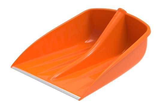 Лопата снеговая с метал. планкой Титан Премиум 470×360мм d36-40мм