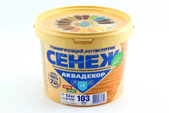 Пропитка Аквадекор 2.5кг, сосна  СЕНЕЖ