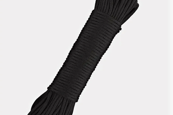 Шнур парашютный 250кг черный  Paracord 550