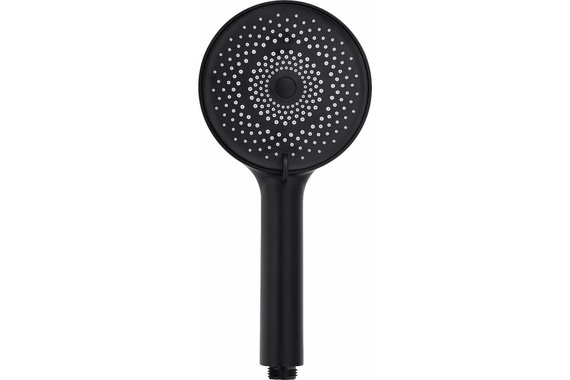 Лейка для душа 3 режима d-120мм круглая, черный  No Series