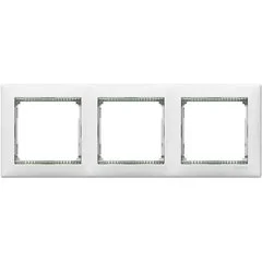 Рамка 3п белый/кристалл вертикальная Valena LEGRAND