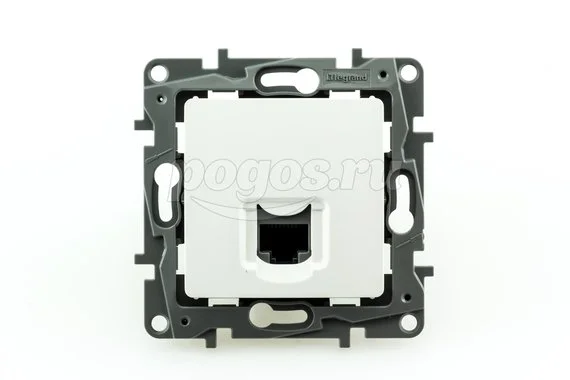 Розетка 1ая RJ45 кат.5e Etika LEGRAND