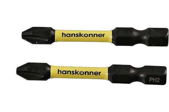 Биты торсионные PH2x50мм ImpactPower 2 шт HANSKONNER