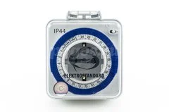 Розетка-таймер 16А суточный,интервал 15мин.TMH-M-2 Elektrostandard