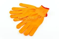 Перчатки садовые х/б с ПВХ Точка женские