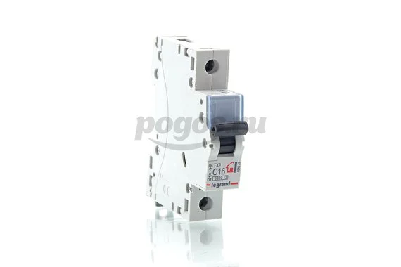 Выключатель автоматич.1п С16А 6kA TX3 LEGRAND