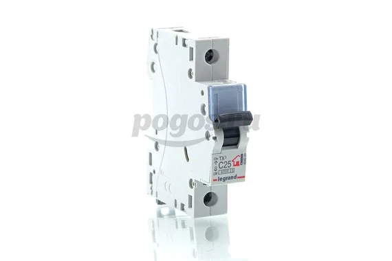 Выключатель автоматич.1п С25А 6kA TX3 LEGRAND