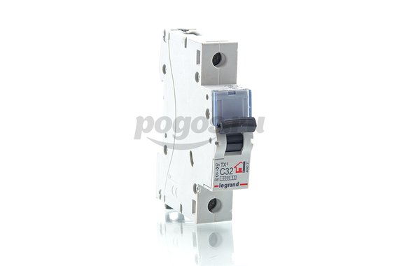 Выключатель автоматич.1п С32А 6kA TX3 LEGRAND