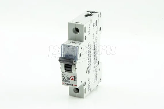 Выключатель автоматич.1п С50А 6kA TX3 LEGRAND