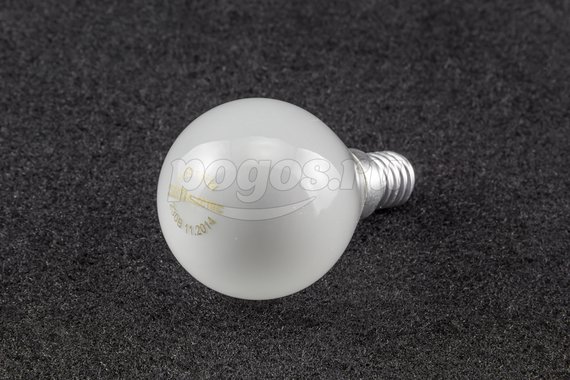 Лампа накаливания E14 60W 220V шар матовый