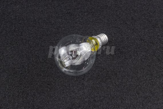 Лампа накаливания E14 40W 220V шар прозрачный 